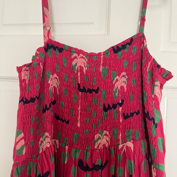 Oliphant Pink and Green Midi Dress - Picture 5 of 5